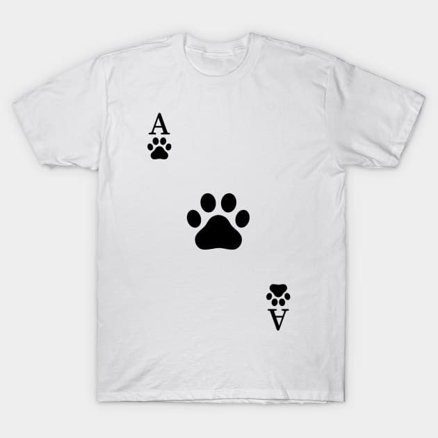 Ace Of Paws. T-Shirt by OUSTKHAOS